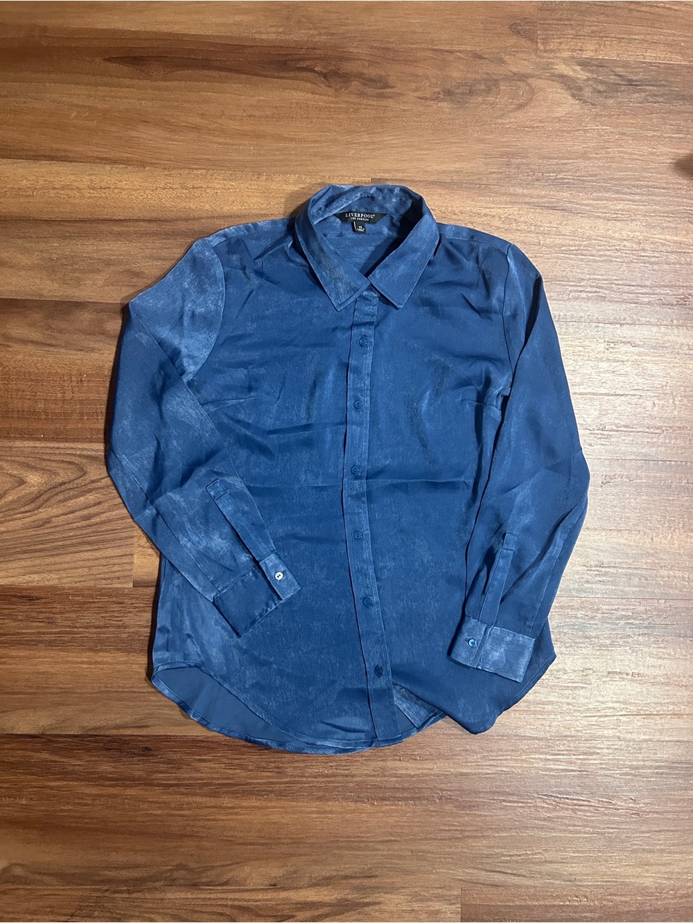 Liverpool LA Women’s Blue Button Down Shirt
